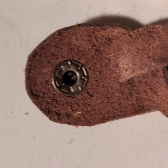 NEW!  Unisex Handmade Genuine Leather Braided Bracelet Brown Gunmetal #11 - Picture 4 of 7